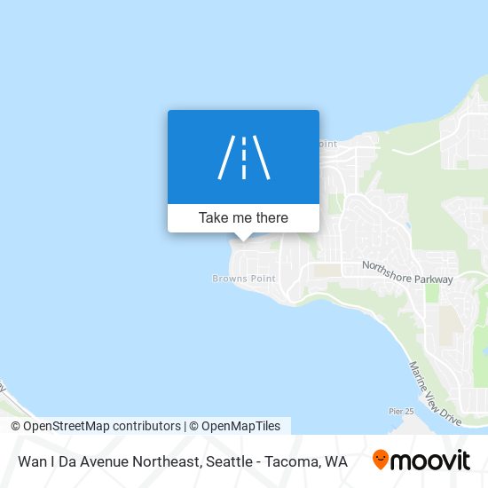Mapa de Wan I Da Avenue Northeast
