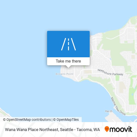 Mapa de Wana Wana Place Northeast