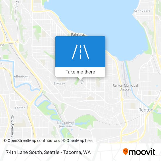 74th Lane South map