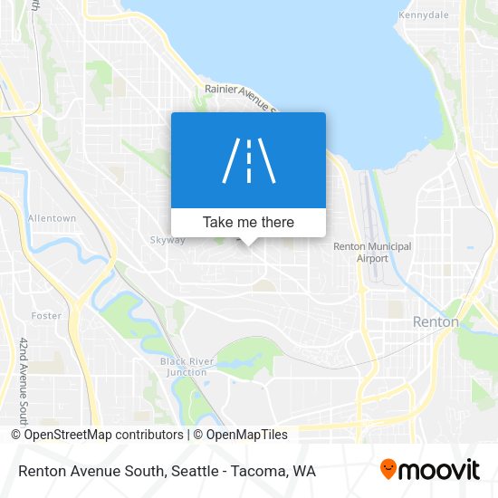 Renton Avenue South map