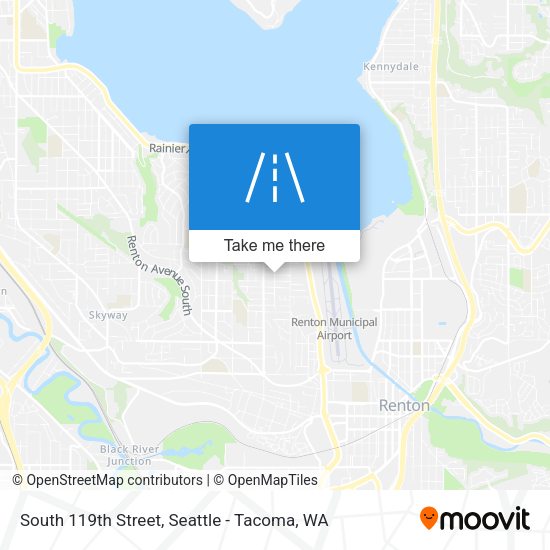 South 119th Street map