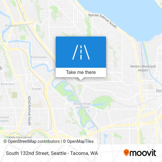 South 132nd Street map