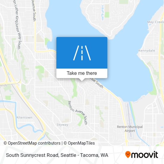 South Sunnycrest Road map