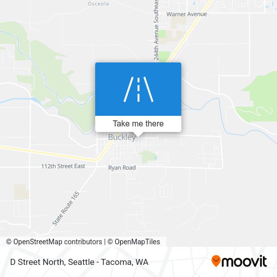 D Street North map