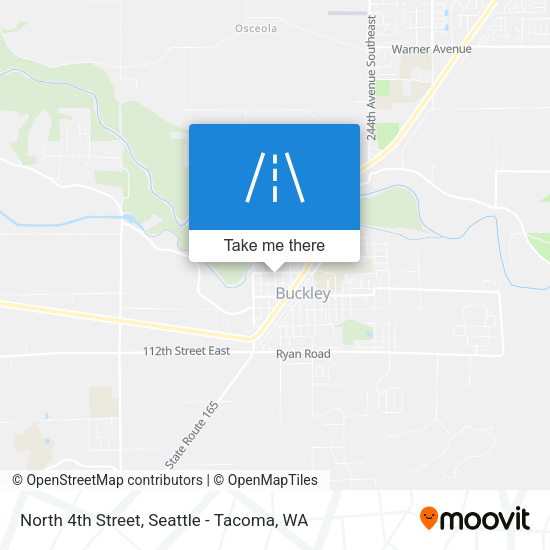 North 4th Street map