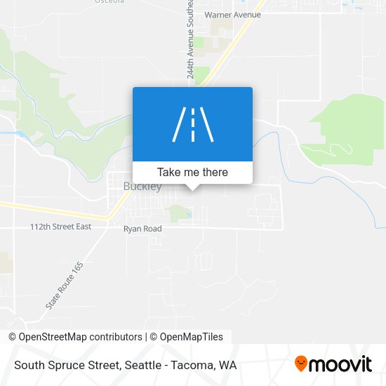South Spruce Street map