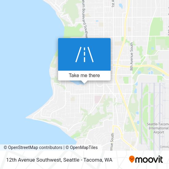 Mapa de 12th Avenue Southwest