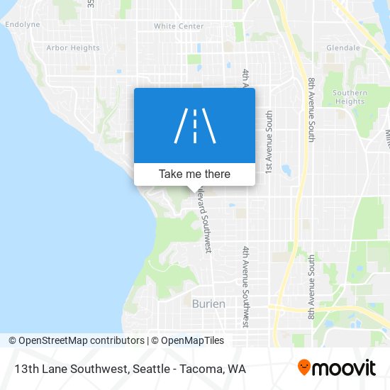 13th Lane Southwest map