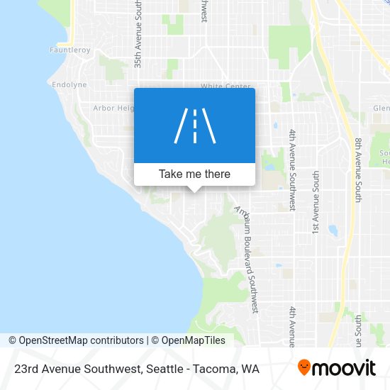 23rd Avenue Southwest map