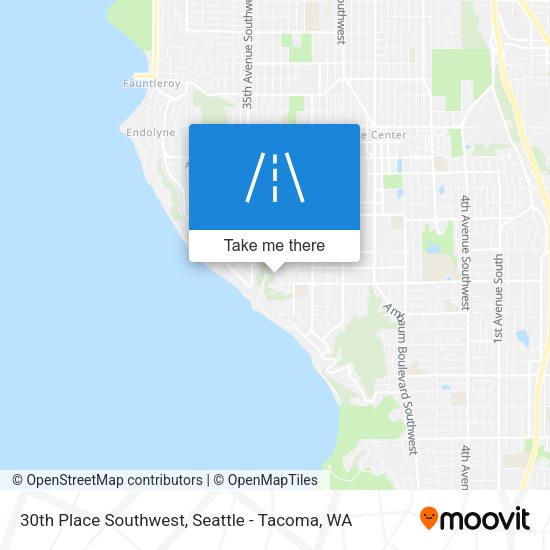 Mapa de 30th Place Southwest
