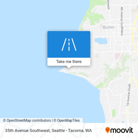 35th Avenue Southwest map
