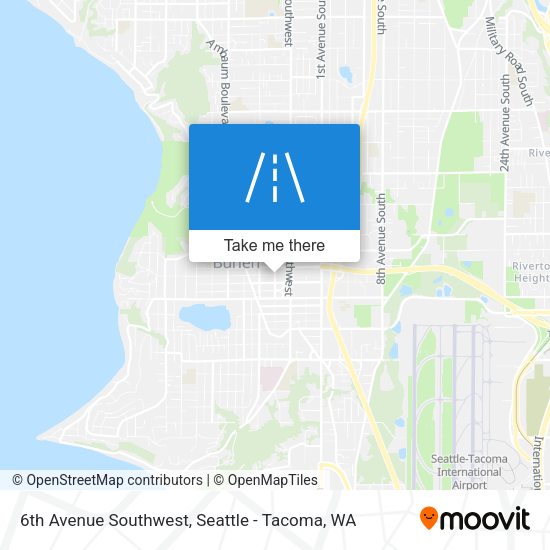 Mapa de 6th Avenue Southwest