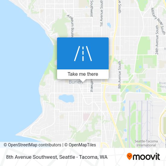Mapa de 8th Avenue Southwest