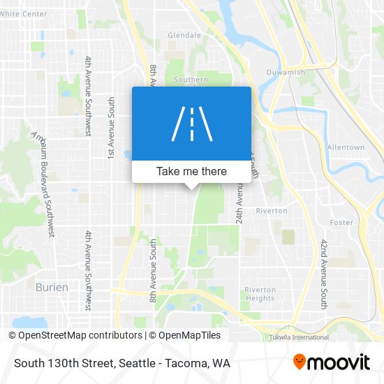 South 130th Street map