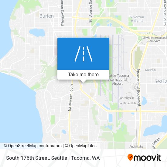 South 176th Street map