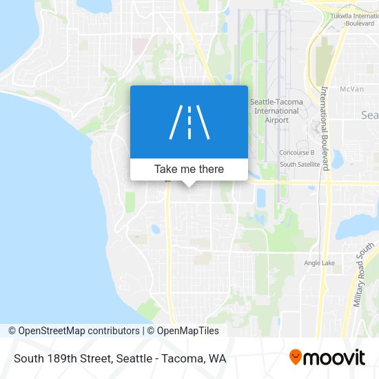 South 189th Street map