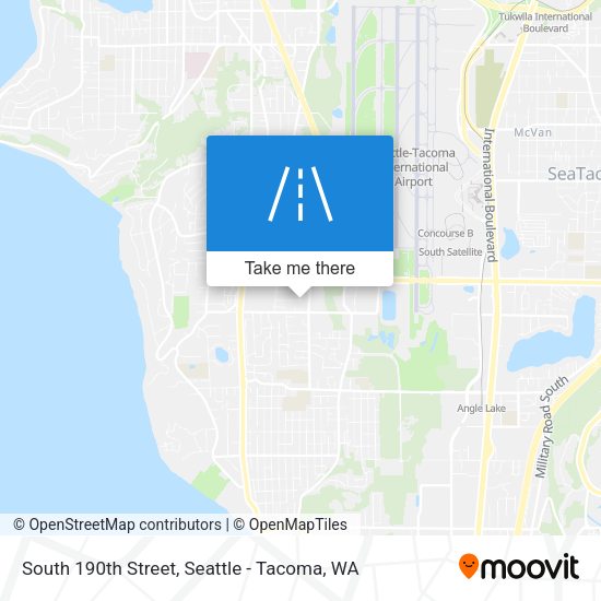 South 190th Street map