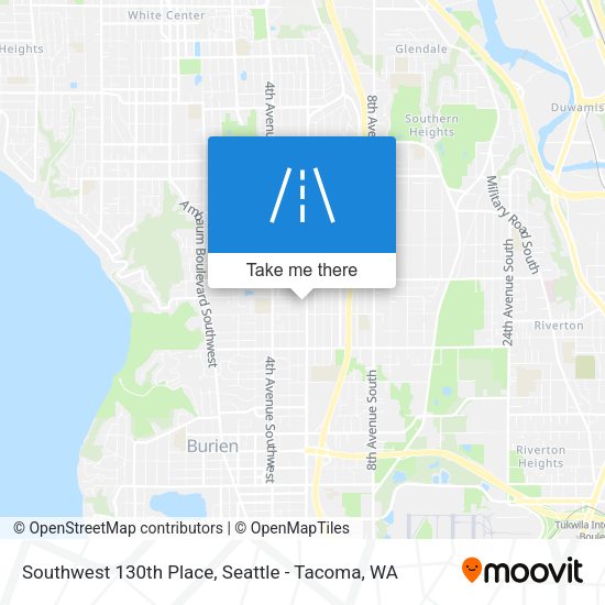 Mapa de Southwest 130th Place