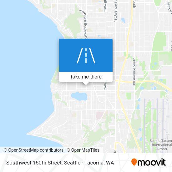 Southwest 150th Street map