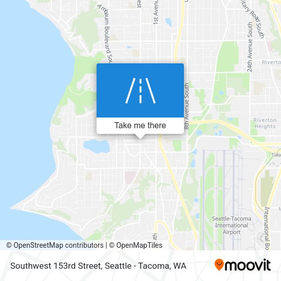Southwest 153rd Street map