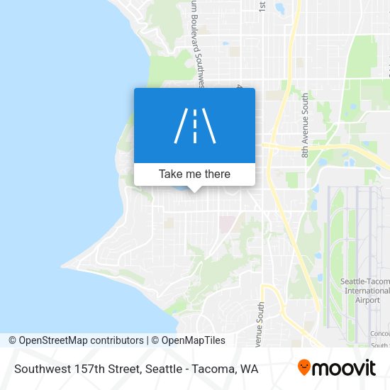 Southwest 157th Street map
