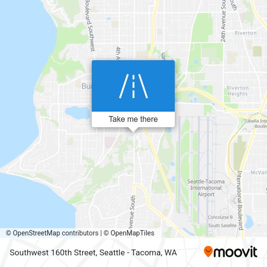 Southwest 160th Street map