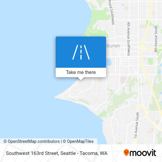Southwest 163rd Street map