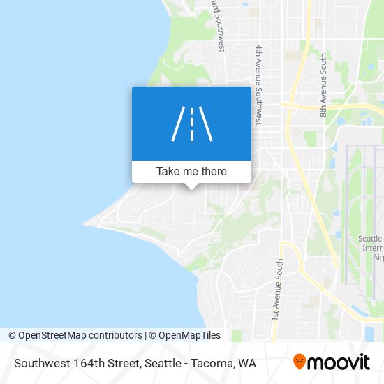 Southwest 164th Street map