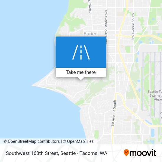 Southwest 168th Street map