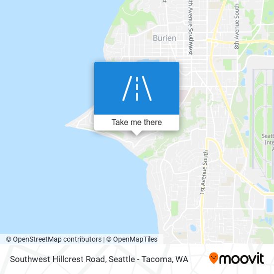 Mapa de Southwest Hillcrest Road