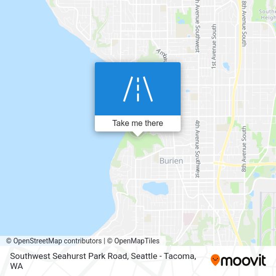 Southwest Seahurst Park Road map