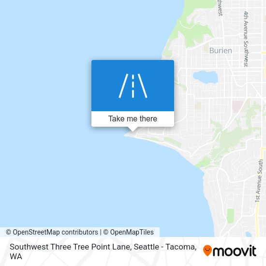 Mapa de Southwest Three Tree Point Lane