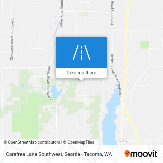 Carefree Lane Southwest map