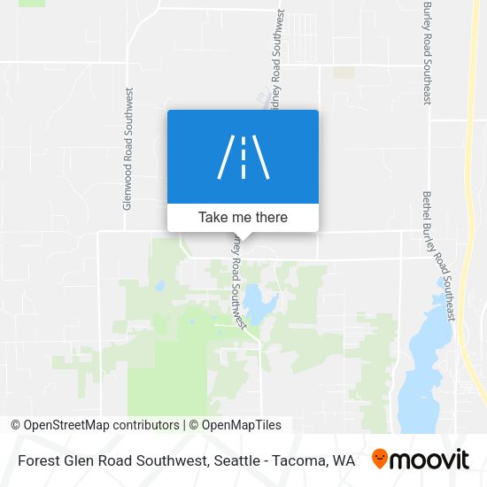 Forest Glen Road Southwest map