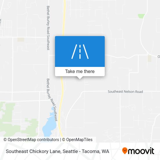 Southeast Chickory Lane map