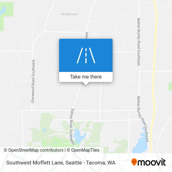 Southwest Moffett Lane map