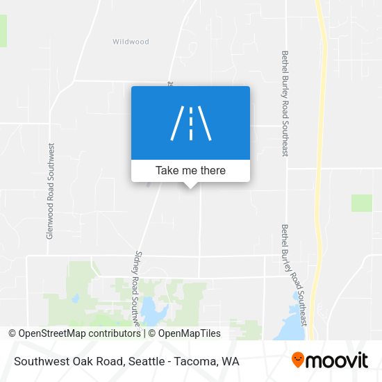 Southwest Oak Road map