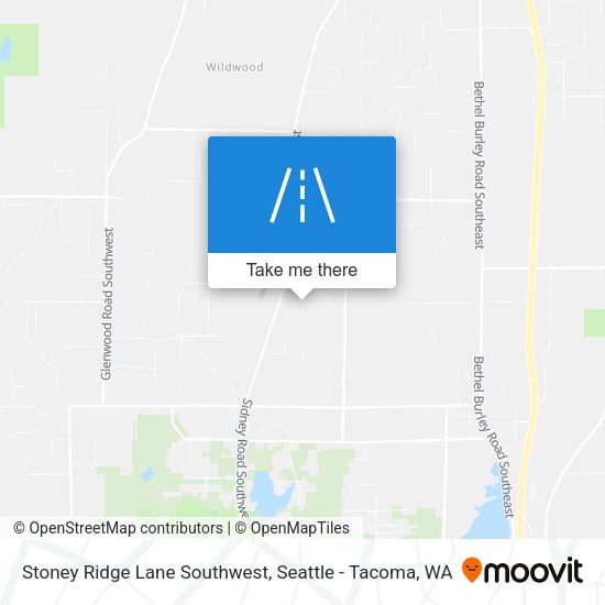 Mapa de Stoney Ridge Lane Southwest