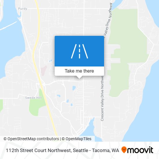 112th Street Court Northwest map