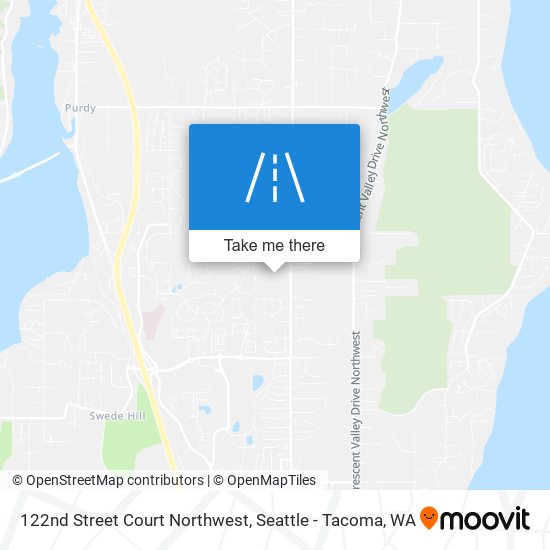 122nd Street Court Northwest map