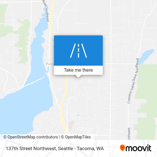 137th Street Northwest map