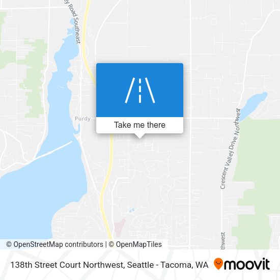 Mapa de 138th Street Court Northwest