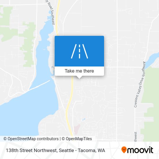 138th Street Northwest map