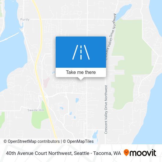 40th Avenue Court Northwest map