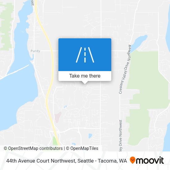 Mapa de 44th Avenue Court Northwest