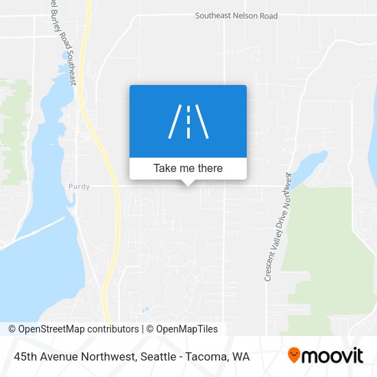 45th Avenue Northwest map