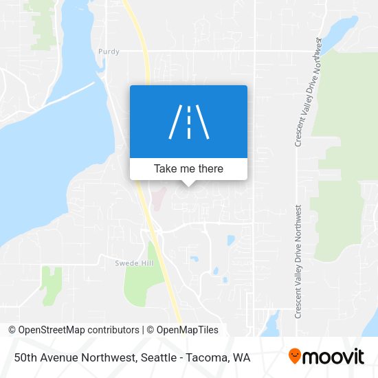 50th Avenue Northwest map