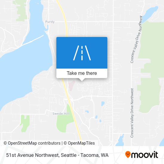 51st Avenue Northwest map