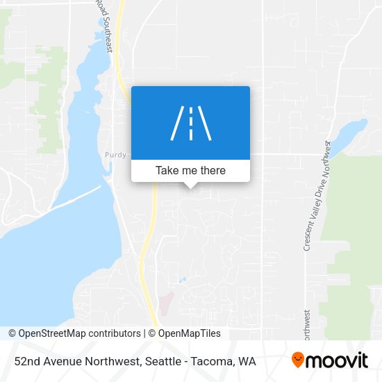 52nd Avenue Northwest map
