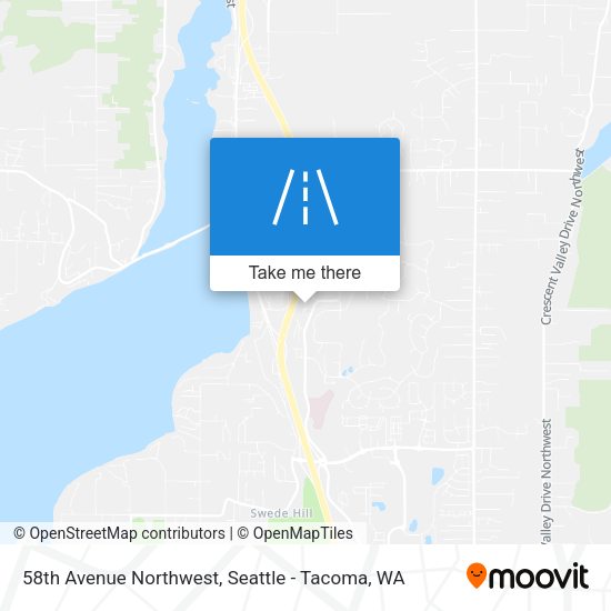 58th Avenue Northwest map